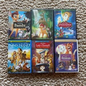 Walt Disney DVD Bundle (6 cases / 8 discs)